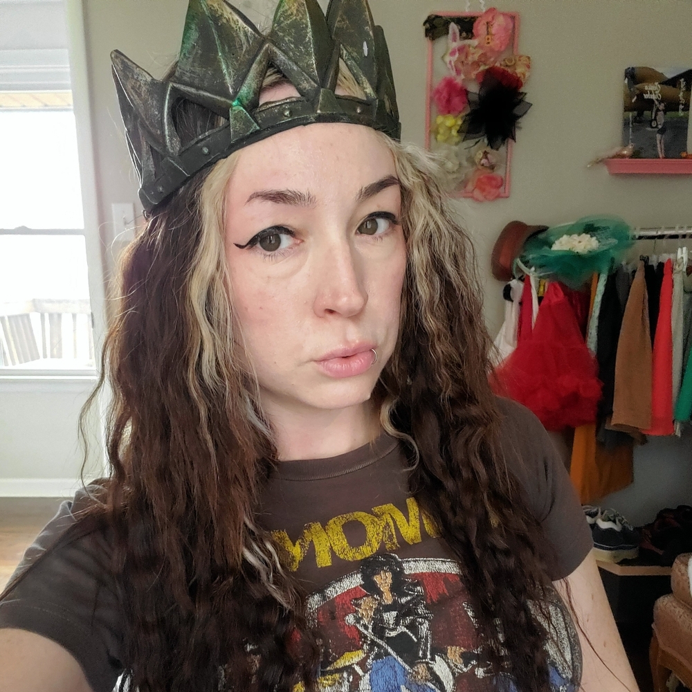 Halloween Costume Metallic Looking Crown Headpiece